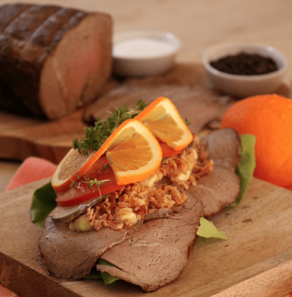 roastbeef hjemmelavet opskrift pålæg smørrebrød selvforsyning